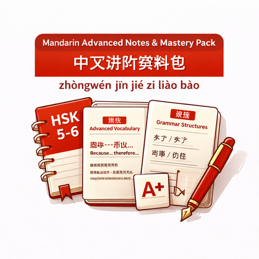 Mandarin Advanced Notes & Mastery Pack